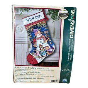 Dimensions Cute Carolers Stocking‎ Kit NWT